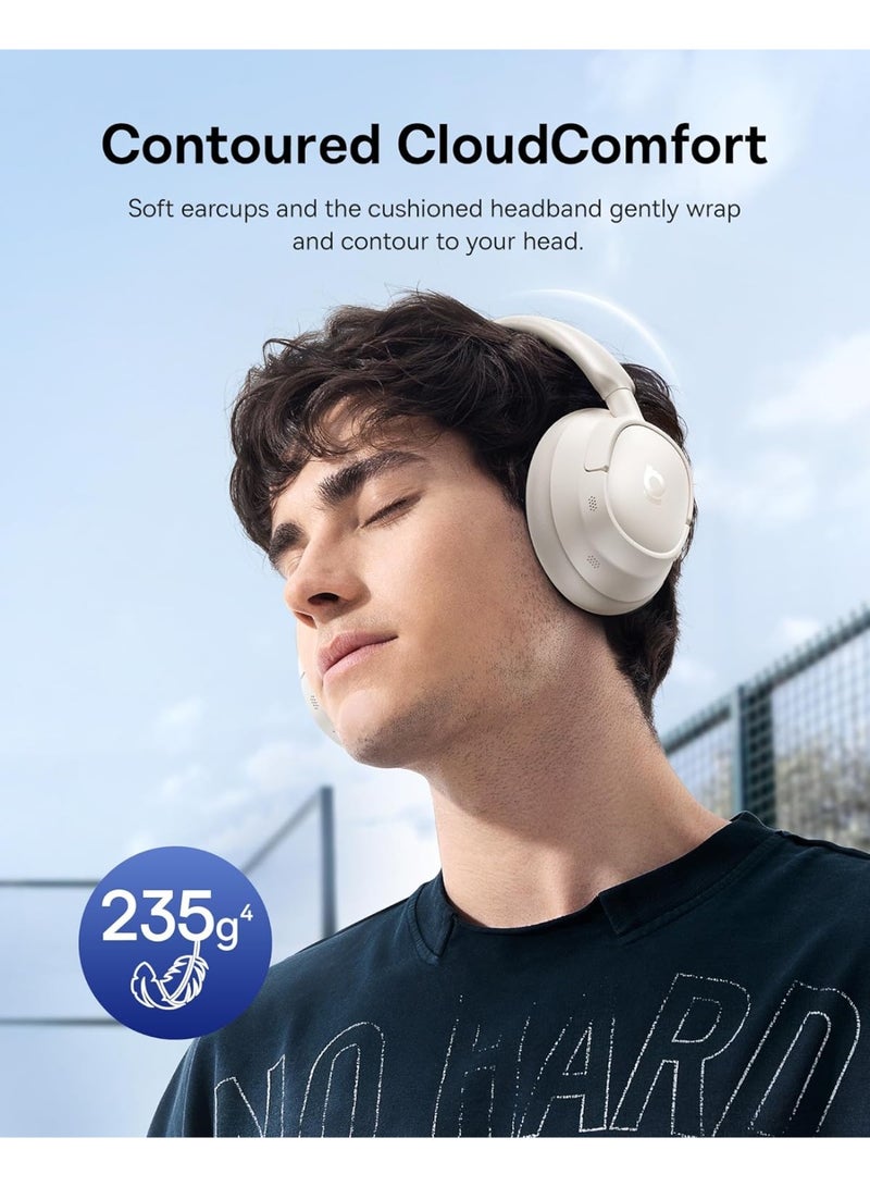 بيسوس Bass BH1 Lite Wireless Bluetooth Headphones – Powerful Bass Sound – Off-White - Image 5