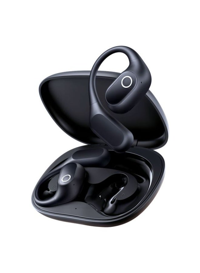 بيسوس Eli 2i Fit Open-Ear Wireless Earbuds – Secure Fit, Clear Sound & 36H Battery - Cosmic Black - Image 2