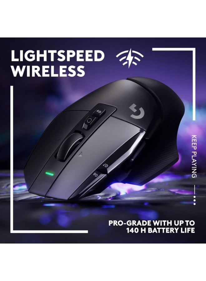 Logitech G G502 X LIGHTSPEED Wireless Gaming Mouse - Optical mouse with LIGHTFORCE hybrid optical-mechanical switches, HERO 25K gaming sensor, compatible with PC - macOS/Windows - Black - Image 3