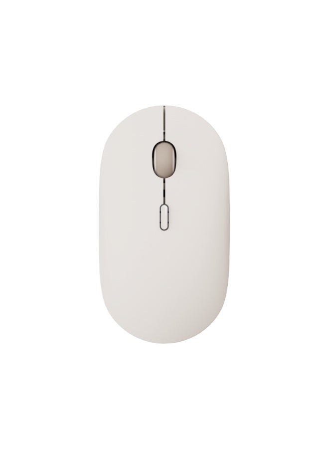 شاومي Portable Mouse 3 Mini Mute Button Computer Mouse Bluetooth Wireless, XMBXSB01YM , Beige - Image 1