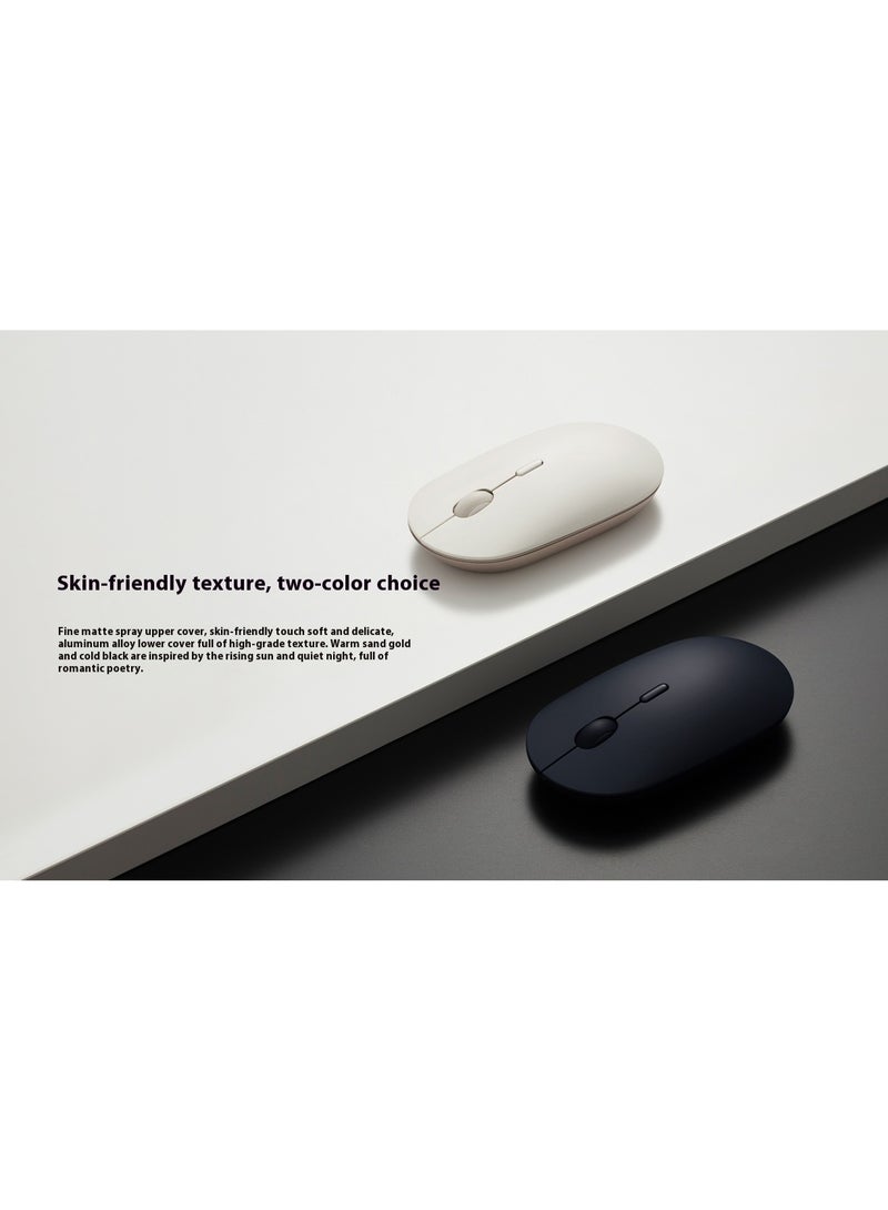 شاومي Portable Mouse 3 Mini Mute Button Computer Mouse Bluetooth Wireless, XMBXSB01YM , Beige - Image 5