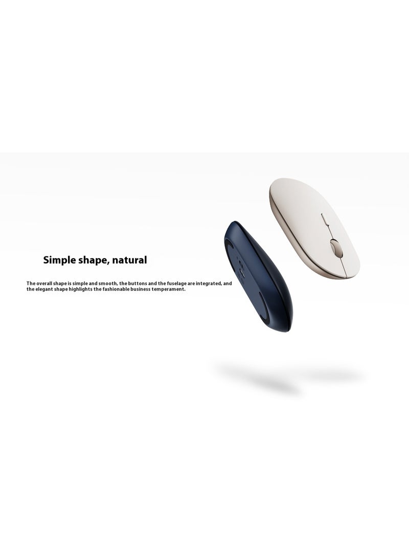 شاومي Portable Mouse 3 Mini Mute Button Computer Mouse Bluetooth Wireless, XMBXSB01YM , Beige - Image 3