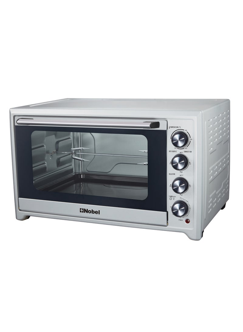 60L Electric Oven with Convection & Rotisserie Double Glass Door, Temperature Control, Timer with Auto Shut-Off – NEO60PI (1 Year Warranty) 60 L 2000 W NEO60PI silver