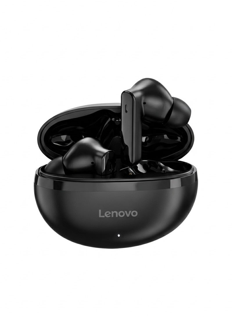 Lenovo EA210 True Wireless Earbuds, Bluetooth 5.3 Headphones with HiFi Stereo Bass, Low Latency Gaming Headset, HD Microphone for Clear Calls, IPX5 Waterproof Sports Earphones - Black black - Image 1