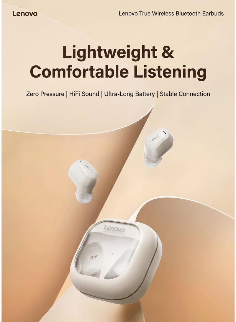 Lenovo EA200 True Wireless Earbuds, Bluetooth 5.4 Headphones with Transparent Case Design, 10mm HiFi Stereo Driver, Low Latency Gaming Mode, ENC Noise Reduction Mic - Black black - Image 3