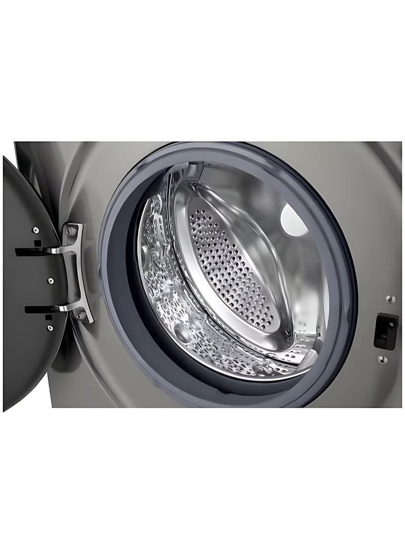 LG Front Load Washing Machine 7kg, 1400RPM, inverter motor, Smart ThinQ, Wi-Fi 7 kg F4Y2QYG6P Platinum Silver - Image 2