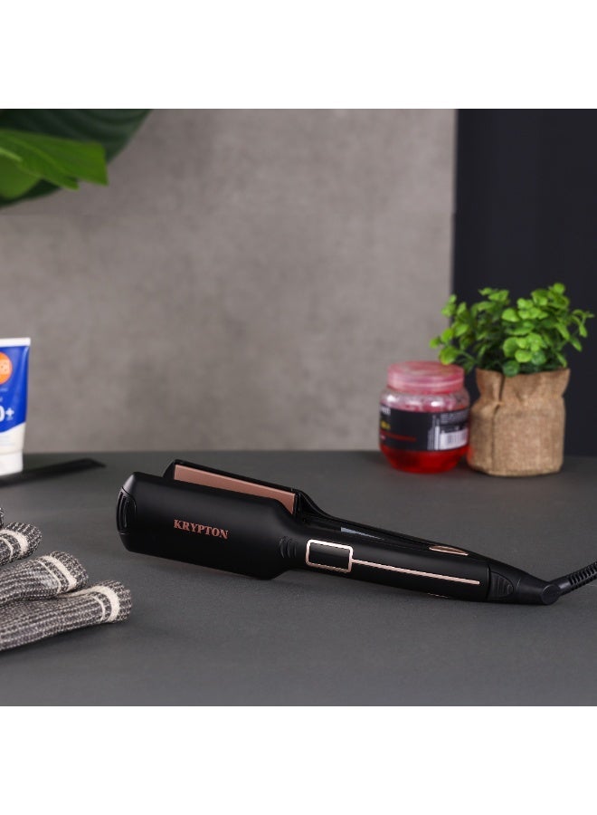 كريبتون Digital Hair Straightener KNHS6614 – Fast Heating, Smooth & Frizz-Free Styling | Adjustable Temperature - Image 2