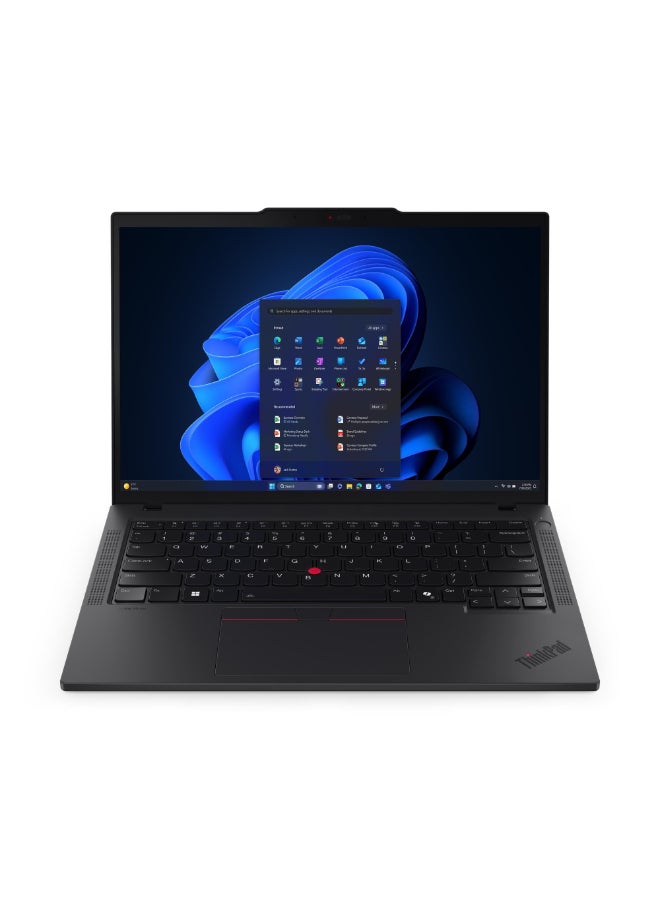Lenovo ThinkPad T14 Gen 6 Business Laptop, 14" WUXGA IPS Display, Intel Core Ultra 7 255U, 16GB DDR5 RAM, 512GB SSD, Intel Graphics, Backlit English/Arabic Keyboard, Windows 11 Pro black - Image 1