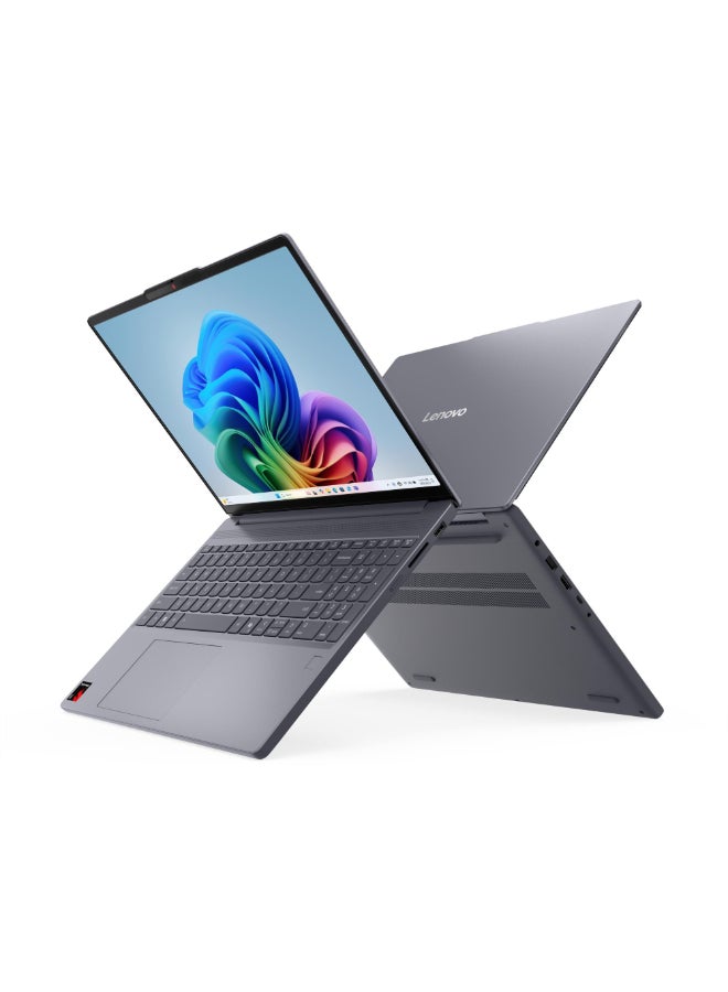 Lenovo IdeaPad Slim 3 15Q8X10 Laptop, 15.3" WUXGA Touch Display, Snapdragon X1-26-100, 16GB LPDDR5x RAM, 512GB SSD, Integrated Adreno GPU, Backlit Keyboard Luna Grey - Image 1