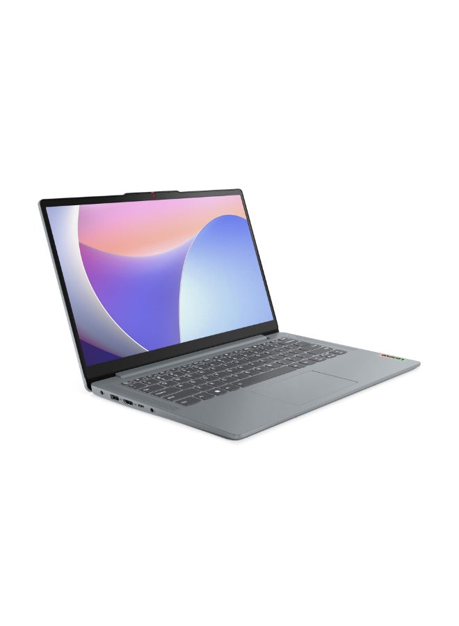 لينوفو IdeaPad Slim 3 14IRU8 Laptop, 14" FHD Display, Intel Core i3-1315U, 8GB LPDDR5 RAM, 512GB SSD, Intel UHD Graphics, Non-backlit Keyboard, Arctic Grey, Windows 11 + Office Home 2024 Arctic Grey - Image 1