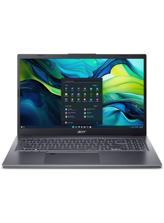 Acer (Upgraded) Aspire 15 Laptop A15-51M-56A1 | Intel Core 5 120U Deca-Core CPU | 15.6" FHD ComfyView Display | 8GB LPDDR5 |1TB PCIe Gen 4 SSD | Fingerprint Reader | Wi-Fi 6 Backlight English/Arbic Keyboard | Windows 11 Pro Iron - Image 2