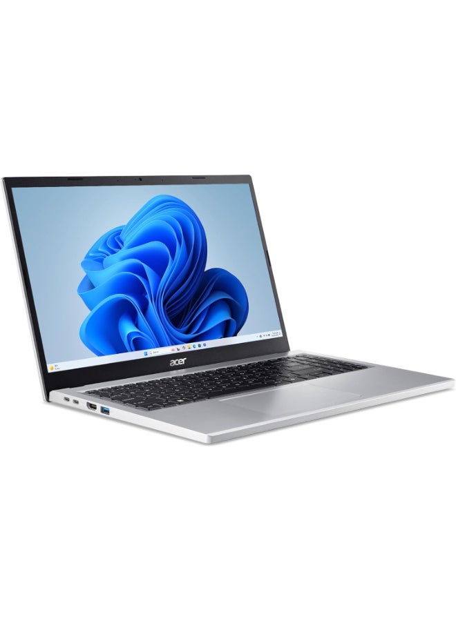 Acer Aspire Go 15( Upgraded) AI Ready Laptop | 15.6" Full HD (1920 x 1080) IPS Display | Intel Core 3 Processor N355 | Intel Graphics | 8GB DDR5 | 128GB UFS | Wi-Fi 6 | Eng/Arb Keyboard Windows 11 Home silver - Image 3