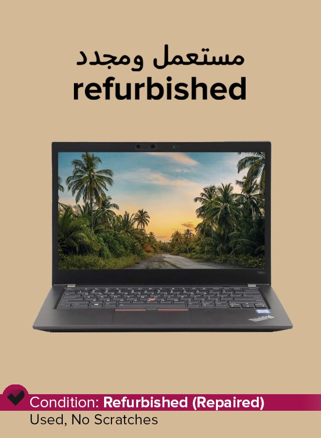 Lenovo Refurbished - ThinkPad T480s Laptop With 14-Inch Full HD Display,Intel Core i7 Processor/8th Gen/8GB RAM/256GB SSD/Intel UHD Graphics/Windows 10 Pro English black - Image 1