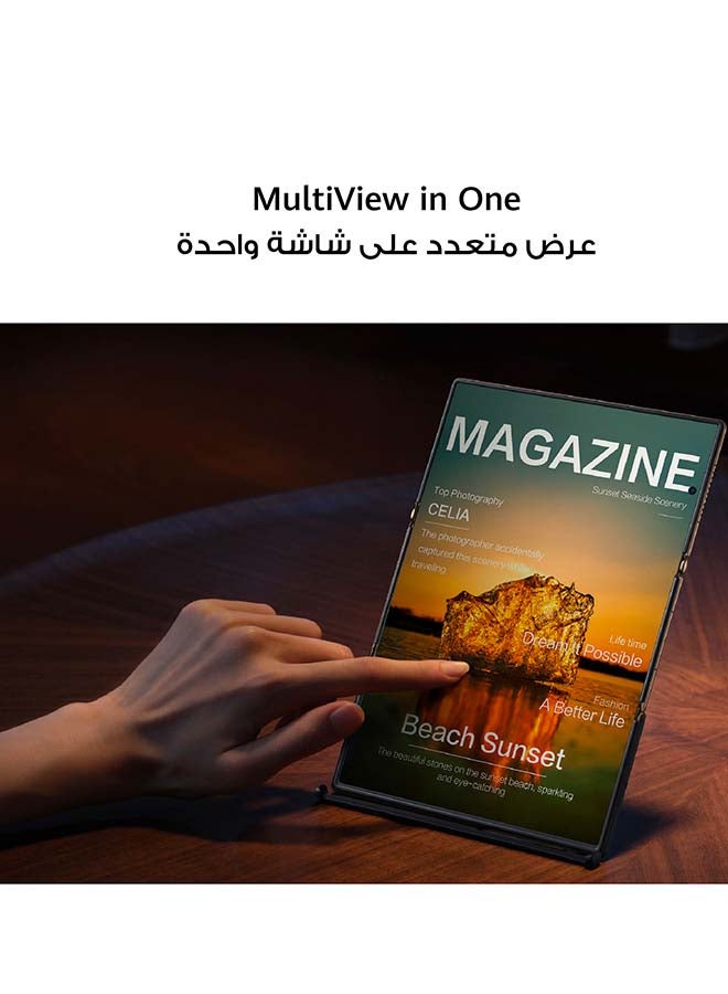 هواوي ميت XT تصميم فائق النحافة ثلاثي الطي، 16GB+1TB، نظام مفصلات دقيق متقدم، كاميرا XMAGE بفتحة واسعة، شاشة HUAWEI X-True عالية الدقة بحجم 10.2 بوصة + عرض متعدد في واحد - أبيض - Image 2