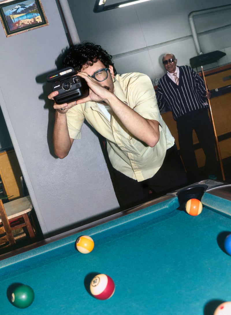 بولارويد Flip Instant Film Camera Starter Set | Iconic Flip Design, Sonar Autofocus, Bluetooth App Control, Hyperfocal 4-Lens System, Built-in Powerful Flash | Includes 8 Exposures Color i-Type Film - Black - Image 4