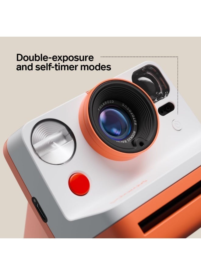 بولارويد كاميرا فورية الآن الجيل 3 | كاميرا فورية تناظرية كلاسيكية مع تركيز تلقائي محسّن بعدستين لصور أكثر وضوحًا | مؤقت ذاتي، تعريض مزدوج | قابلة للشحن عبر USB-C | متوافقة مع أفلام i-Type و 600 - بنفسجي - Image 5
