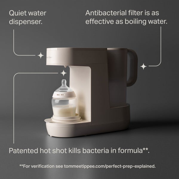 tommee tippee Perfect Prep Machine, Baby Bottle Formula Feed Maker with Antibacterial Water Filter, App Support, Day & Night Feed-Friendly Features, Slate - Image 3