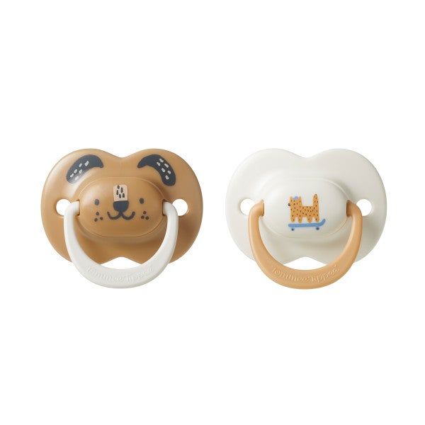 تومي تيبي Ultimate Fit Soother, 18-36 Months, 2 Pack, Reusable Microwave Sterilising Case, Orthodontic Dummy for Babies, Symmetrical Teat, Air Holes, 100% BPA Free Silicone, Club House Collection - Image 3