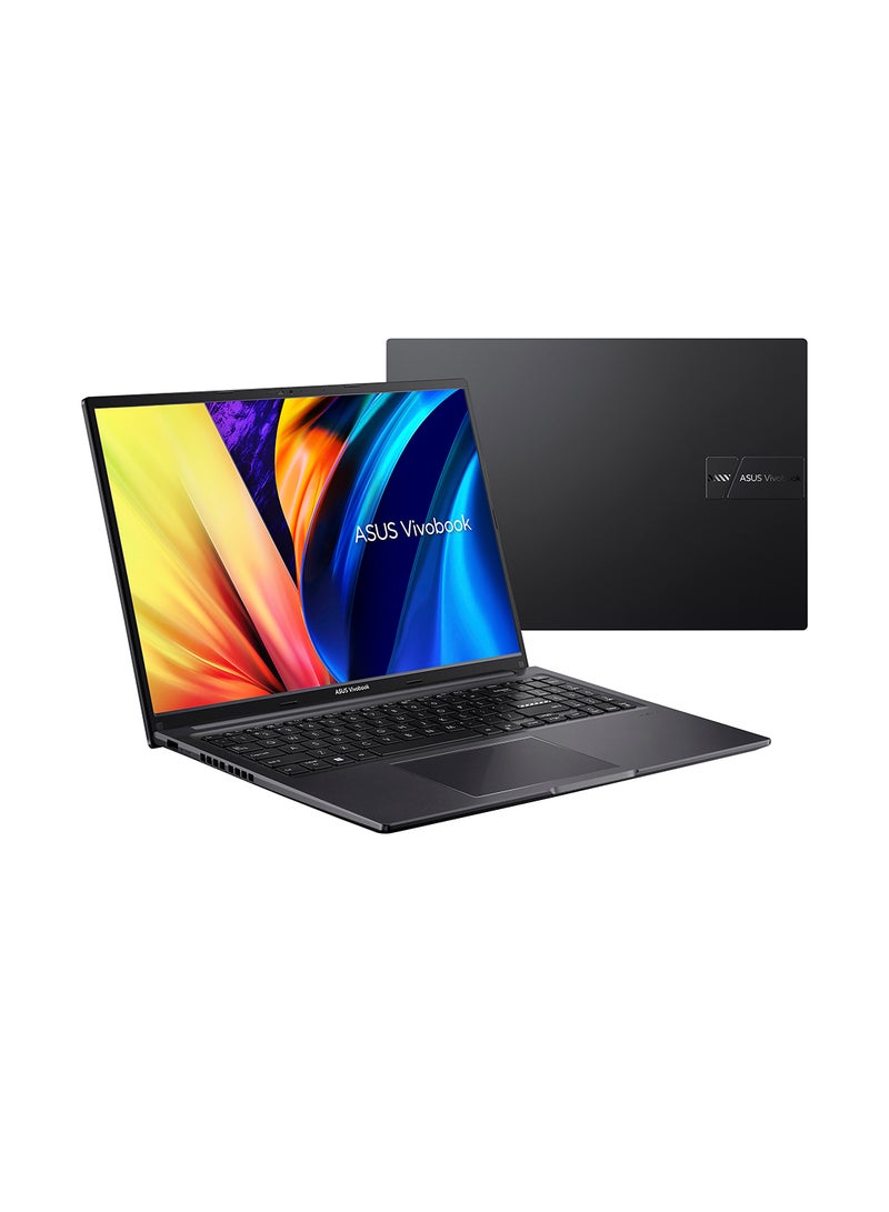 أسوس لابتوب Vivobook 16 بشاشة WUXGA مقاس 16 بوصة (1920×1200)، معالج Core 9-270H، ذاكرة وصول عشوائي DDR5 سعة 16 جيجابايت، قرص صلب SSD سعة 512 جيجابايت، نظام التشغيل Windows 11 Home، يدعم اللغتين الإنجليزية والعربية، لون أسود أنيق الإنجليزية/العربية - Image 1