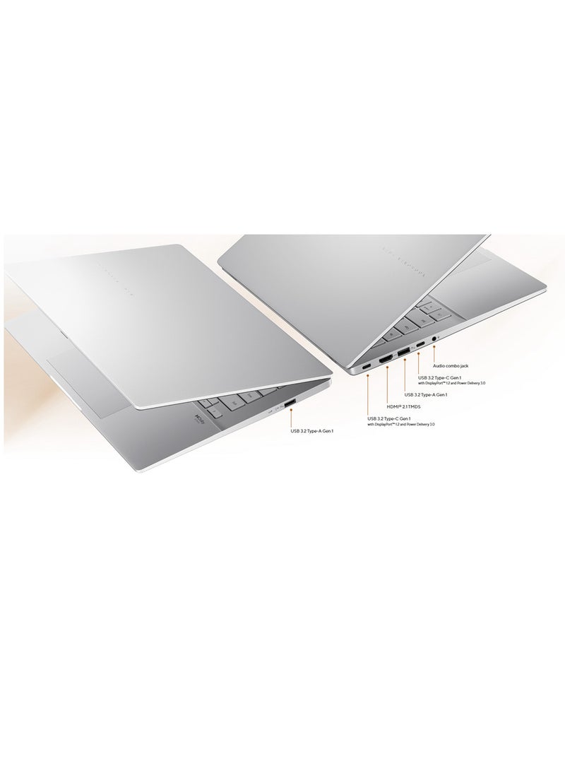 أسوس لابتوب Vivobook S14 بشاشة WUXGA مقاس 14 بوصة (1920x1200)، معالج AMD Ryzen AI 7 445، ذاكرة وصول عشوائي DDR5 سعة 16 جيجابايت، قرص صلب SSD سعة 512 جيجابايت، نظام التشغيل Windows 11 Home، بطاقة رسومات AMD Radeon. الإنجليزية/العربية - Image 4