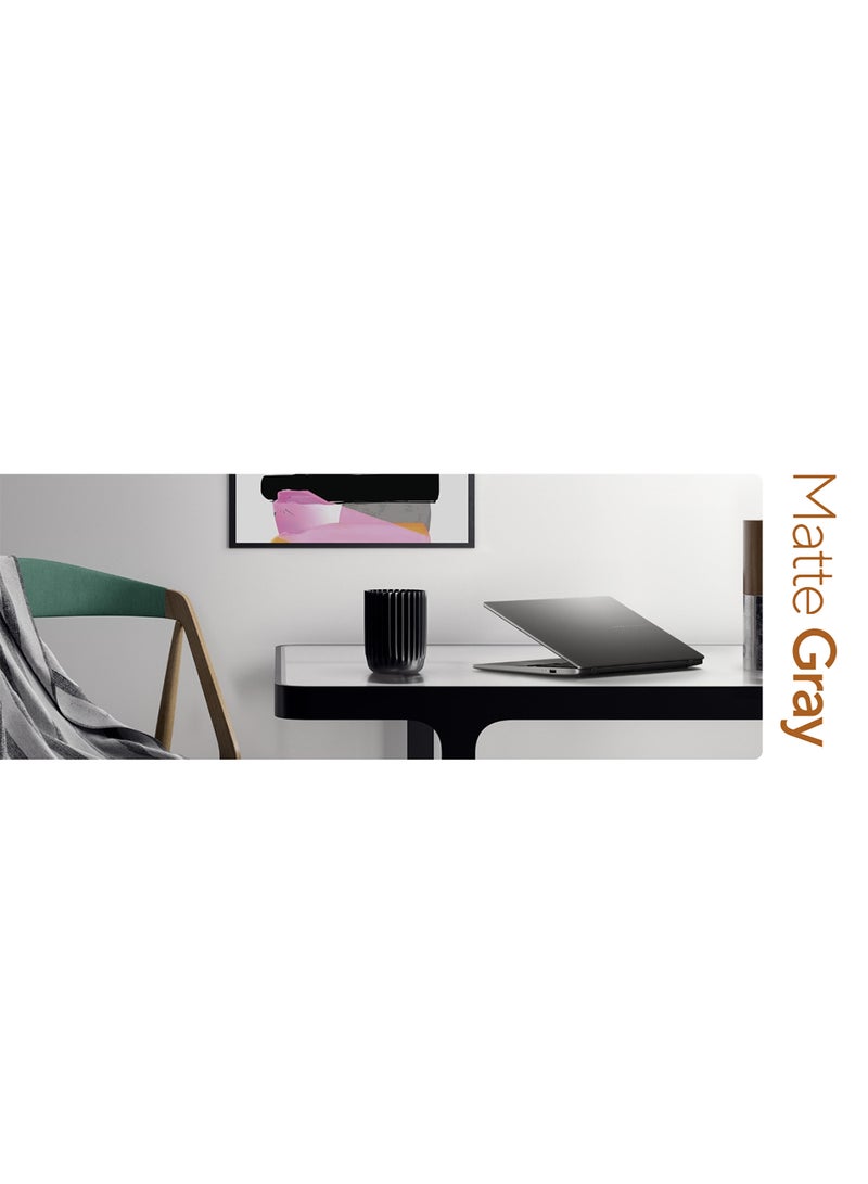 أسوس لابتوب Vivobook S14 بشاشة WUXGA مقاس 14 بوصة (1920x1200)، معالج AMD Ryzen AI 7 445، ذاكرة وصول عشوائي DDR5 سعة 16 جيجابايت، قرص صلب SSD سعة 512 جيجابايت، نظام التشغيل Windows 11 Home، بطاقة رسومات AMD Radeon. الإنجليزية/العربية - Image 5