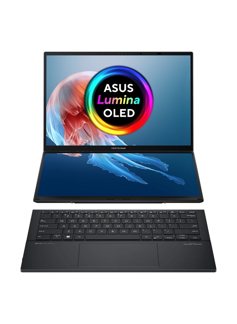 أسوس لابتوب زين بوك ديو بشاشة 14 بوصة WUXGA (1920x1200) ومعالج كور ألترا 9-285H/32 جيجابايت رام DDR5/1 تيرابايت SSD/ويندوز 11 هوم/رسوميات إنتل آرك - Image 1