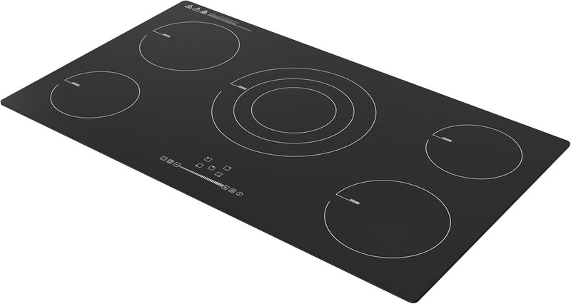 هوفر Hoover 90CM 5-Zone Ceramic Hob, Touch Control, 9 Power Settings, 99-Min Timer, Child Lock, Automatic Safety Shut-Off HEH-W95C-GBI black - Image 3