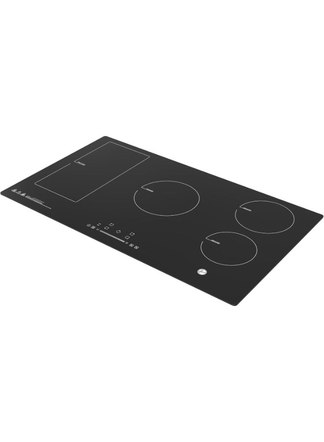 هوفر 90CM Built-In Induction Hob, 5 Booster Zones, Touch Control, Child Lock & Timer - HIC-W95E-GBI Black - Image 4