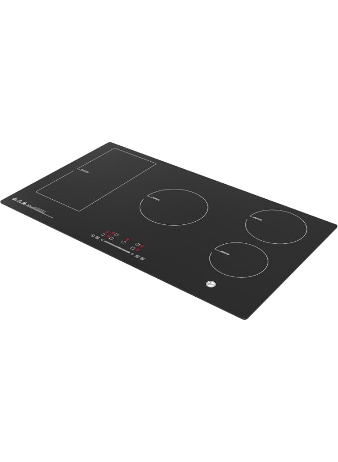 هوفر 90CM Built-In Induction Hob, 5 Booster Zones, Touch Control, Child Lock & Timer - HIC-W95E-GBI Black - Image 3