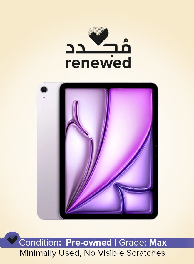 Apple Renewed - iPad Air 2025 (7th Generation) M3 11-Inch Wi-Fi 128GB Purple - International Version - Image 1