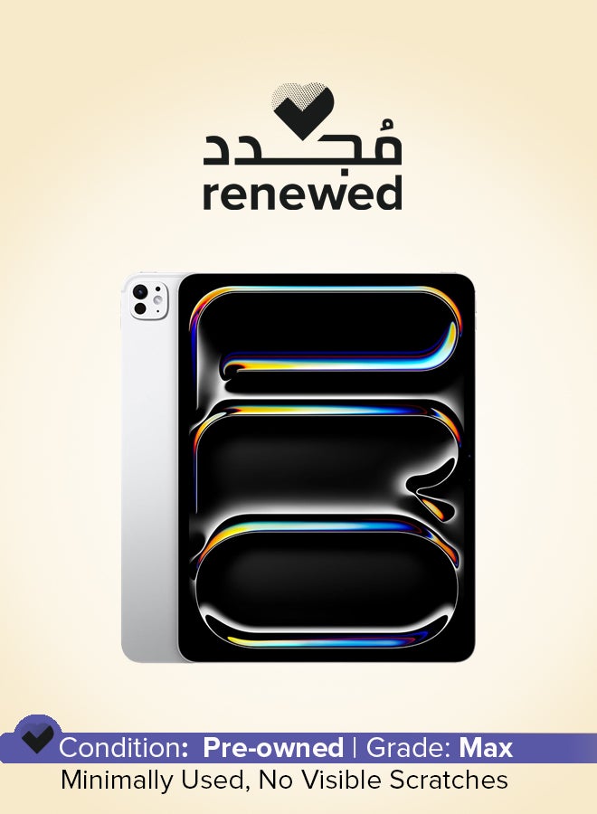 Apple Renewed - iPad Pro 2024 (7th Generation) M4 13-Inch, 256GB,Wifi 5G, Silver With Standard Glass - International Version - Image 1