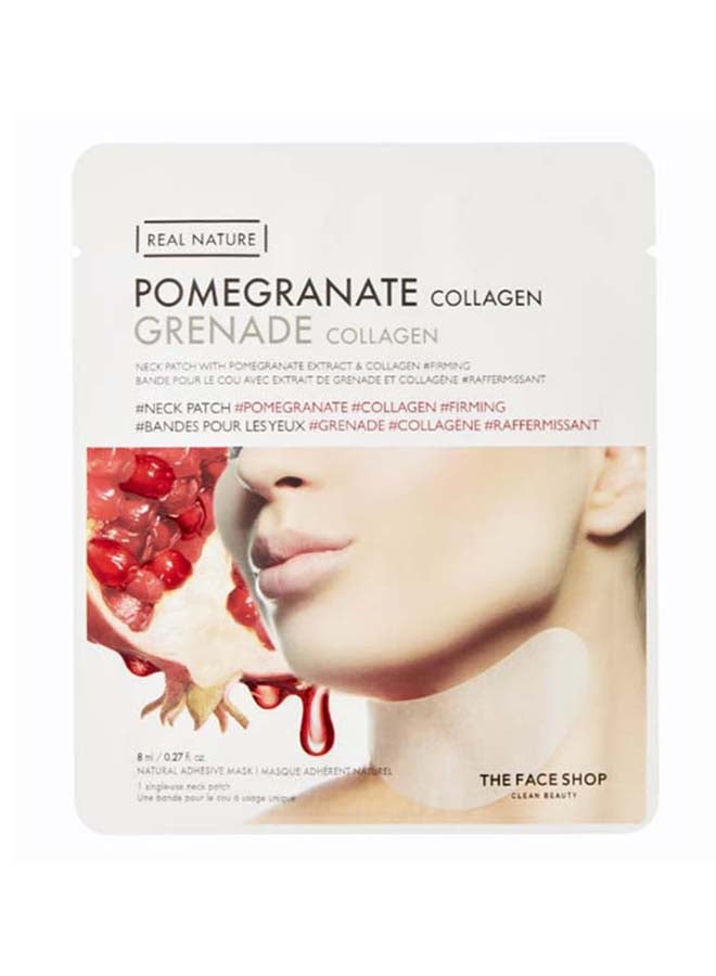 Real Nature Neck Patch Pomegranate Collagen Colorless