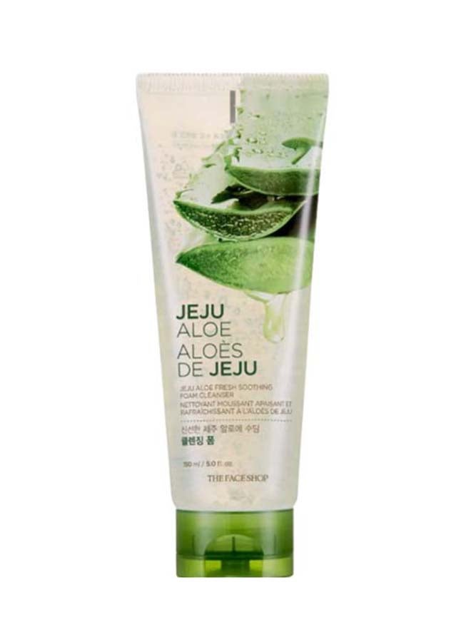 Jeju Aloe Fresh Soothing Foam Cleanser Colorless