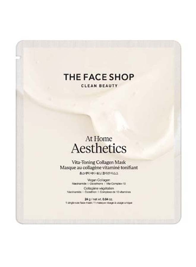 At Home Aesthetics Vita-Toning Collagen Mask Colorless