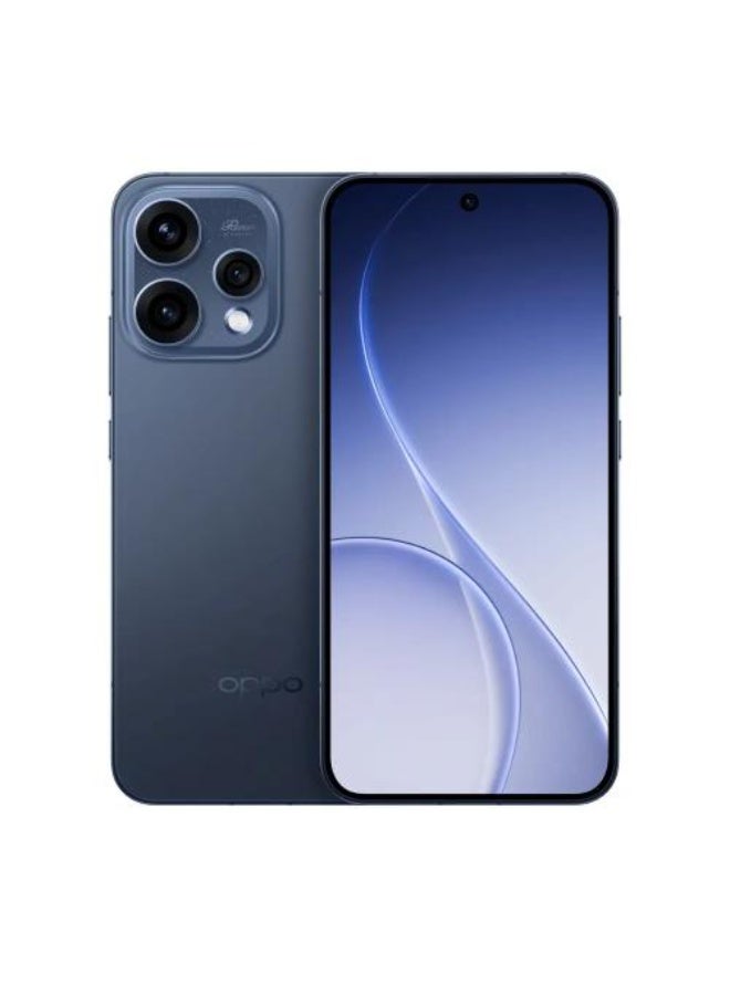 أوبو Oppo Reno15 Dual SIM, 256GB, 12GB RAM, 5G - Twilight Blue - Image 1