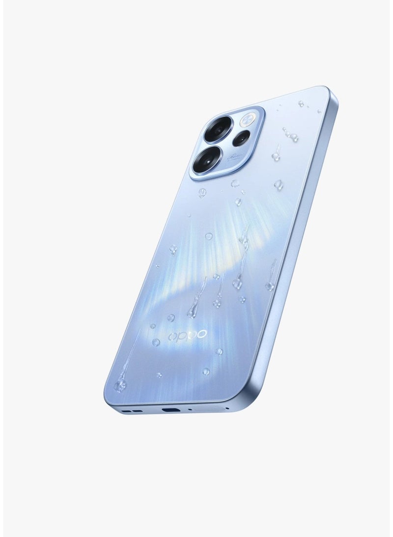 أوبو Oppo Reno15 F Dual SIM, 256GB, 12GB RAM, 5G - Aurora Blue - Image 1