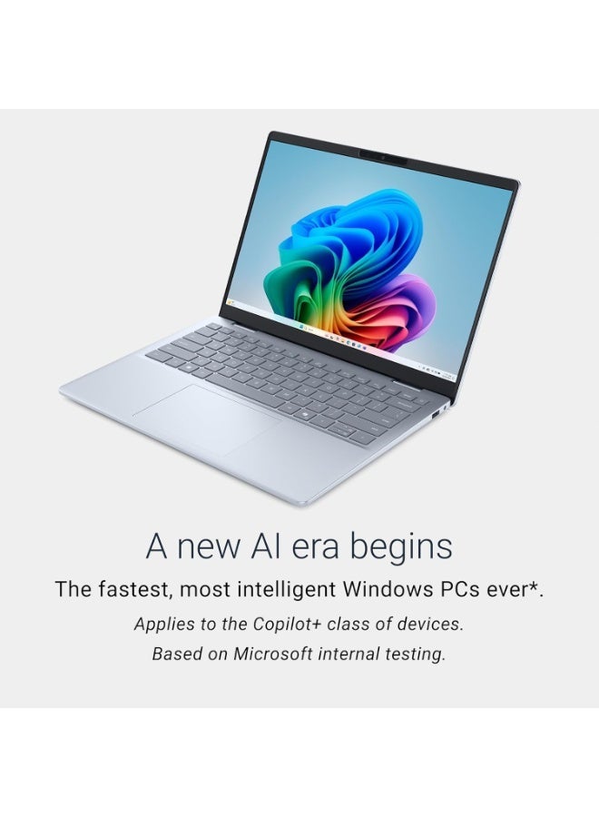 ديل 14 Plus 2-in-1 AI Ready Laptop, 14" 2K Touchscreen, Core Ultra 7 256V(>i9-12900K), Copilot+ PC, Backlit Keyboard, WiFi 7, Thunderbolt 4, Windows 11 Home,Ice Blue(16GB DDR5 RAM | 512GB SSD) English Ice Blue - Image 2