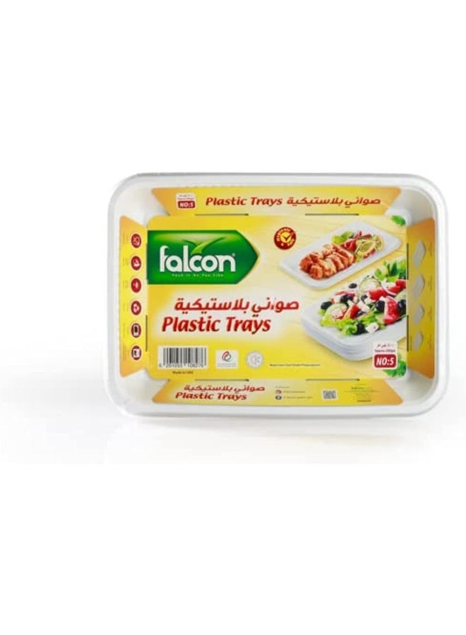 Falconpack FALCON PACK Retail Plastic Tray, NO.5 (30.5 x21.5 x10) White NO.5 - Image 1