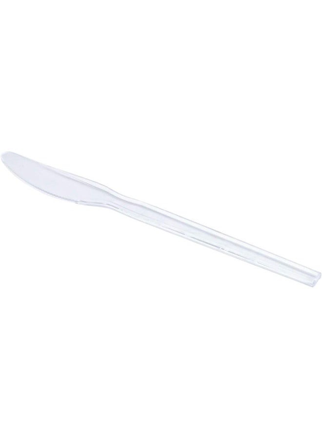 Falconpack Falcon Plastic Clear Knife - 50 Pieces Clear 18cm - Image 4