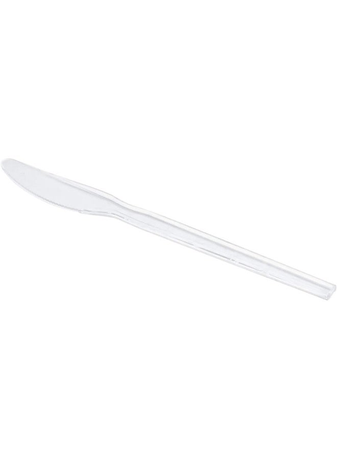 Falconpack Falcon Plastic Clear Knife - 50 Pieces Clear 18cm - Image 3