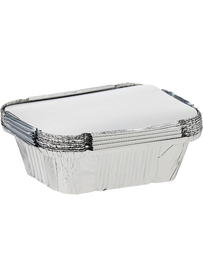 فالكون باك RETAIL ALUM. CONT RECT. 8342 W/LID - 10 Pcs - 450 CC Silver - Image 1