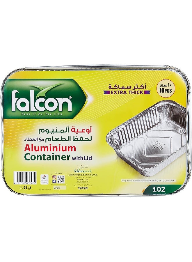 Falconpack Falcon Retail Alum Container W/Lid 83190 Silver - Image 4