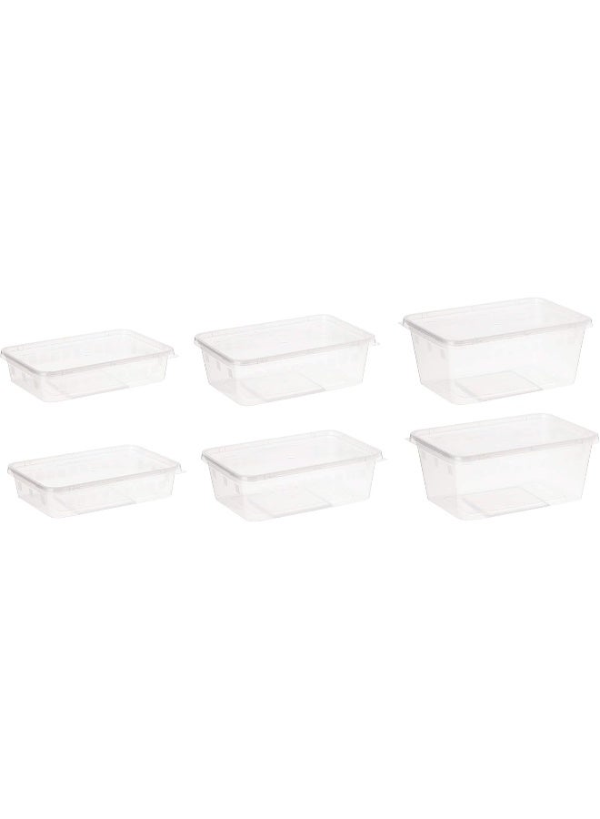 Falconpack Falcon Multi Purpose Storage Containers 6pcs White - Image 1