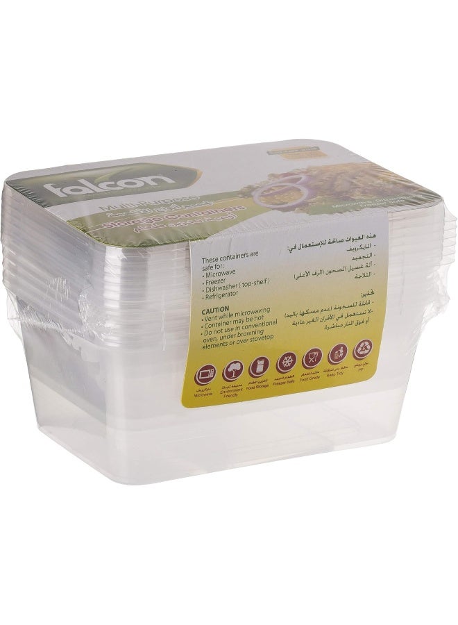 Falconpack Falcon Multi Purpose Storage Containers 6pcs White - Image 2