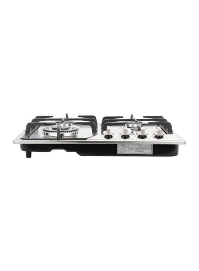 Krypton Built-In Stainless Steel Gas Hob 4 Burner | Auto Ignition, Triple Ring Burner, Low Gas Consumption | KNGC6443 KNGC6443 silver - Image 3