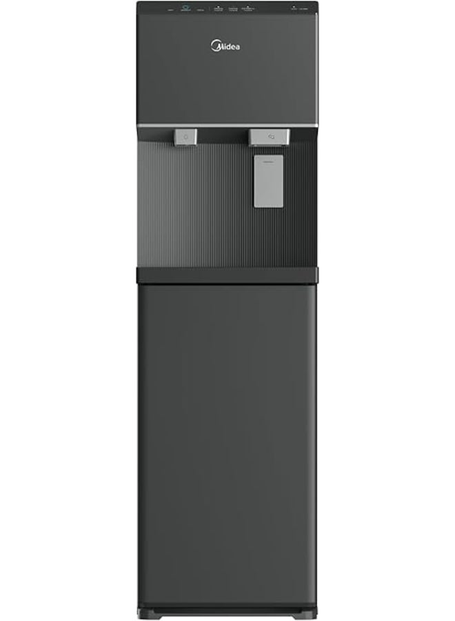 Midea Ice Making Water Dispenser, Hot, Cold & Ice Cold Water, Auto Ice Maker 8 pcs/8 mins, LED Touch Control Panel, 1.7L Cold Tank, 220-240V | Ideal for Home & Office Use - YL-SPO1 YL-SPO1 Black & White - Image 2