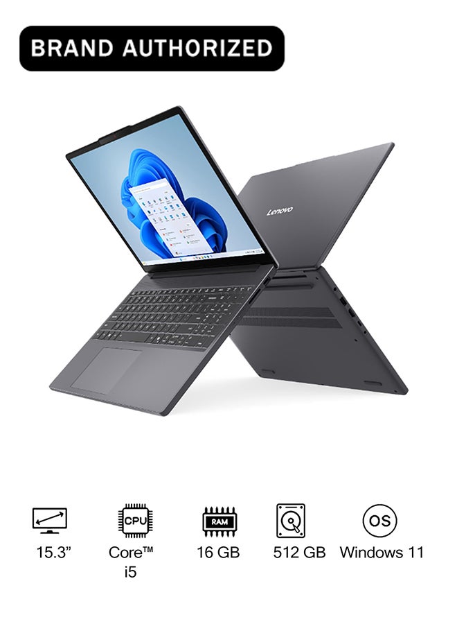 لينوفو IdeaPad Slim 3 15IRH10 مع معالج Intel Core i5-13420H، 16GB RAM، 512GB SSD، رسومات Intel UHD المدمجة، شاشة 15.3" WUXGA 60Hz، ويندوز 11 [83K100GDAX] - Image 1