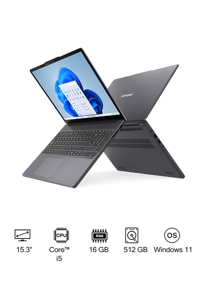 Lenovo IdeaPad Slim 3 15IRH10  Intel Core i5-13420H, 16GB RAM, 512GB SSD, Integrated Intel UHD Graphics, 15.3" WUXGA 60Hz Display, Win11 [83K100GDAX] Luna Grey - Image 1