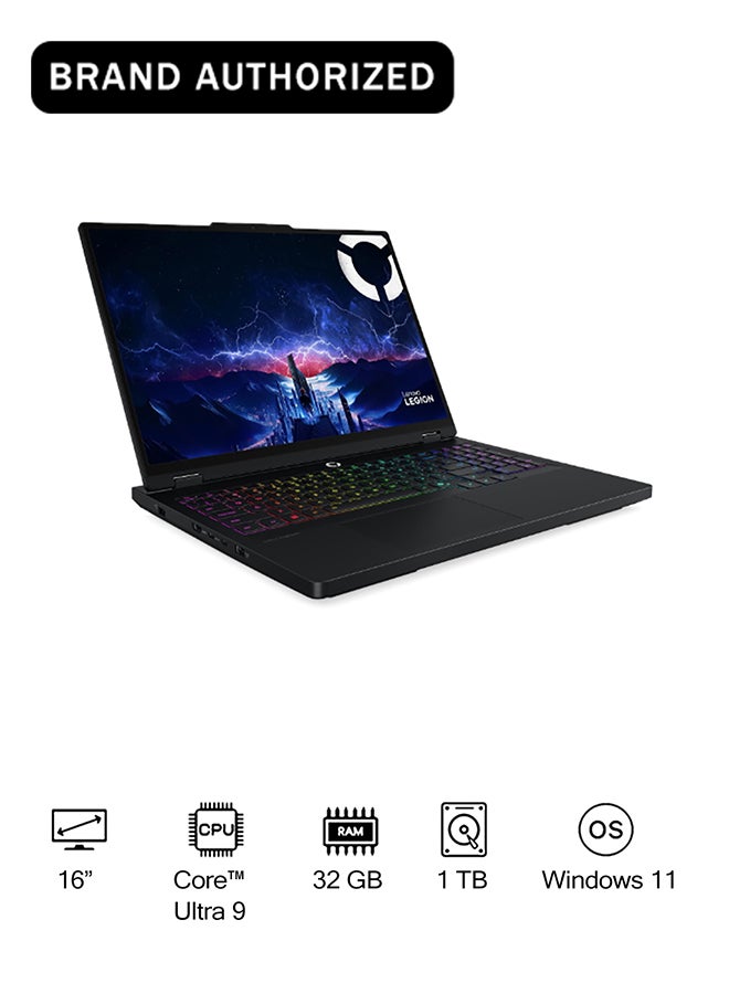 لينوفو ليجون برو 5 16IAX10H ، إنتل كور ألترا 9 275HX ، إنفيديا RTX5070 Ti 12GB GDDR7 ، 32GB RAM ، 1TB SSD ، شاشة 16" WQXGA OLED 165Hz ، ويندوز 11 [83LU000RAX] + رعاية مميزة لمدة 2 سنة - Image 1