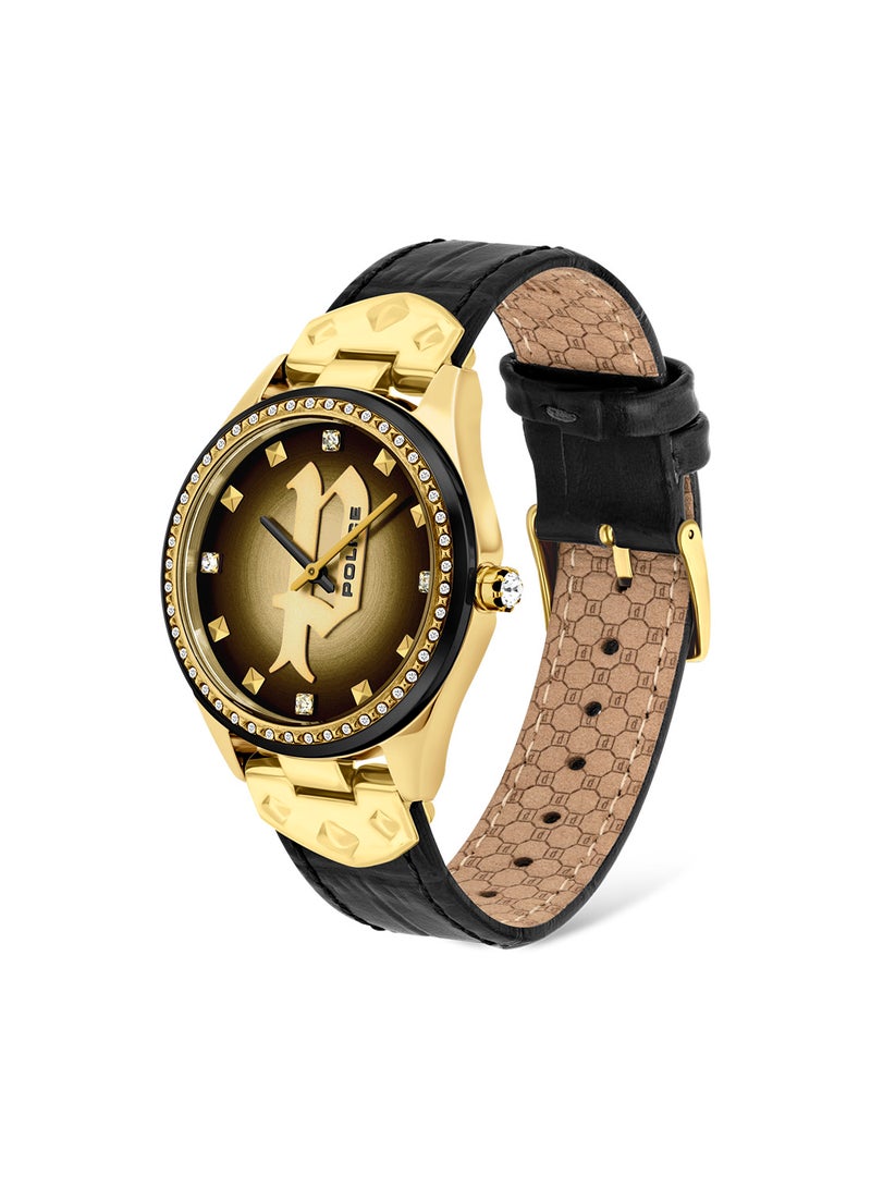 POLICE Men's Vault Black Dial Stainless Steel Bracelet Chronograph Watch for Men, 44mm - Image 3